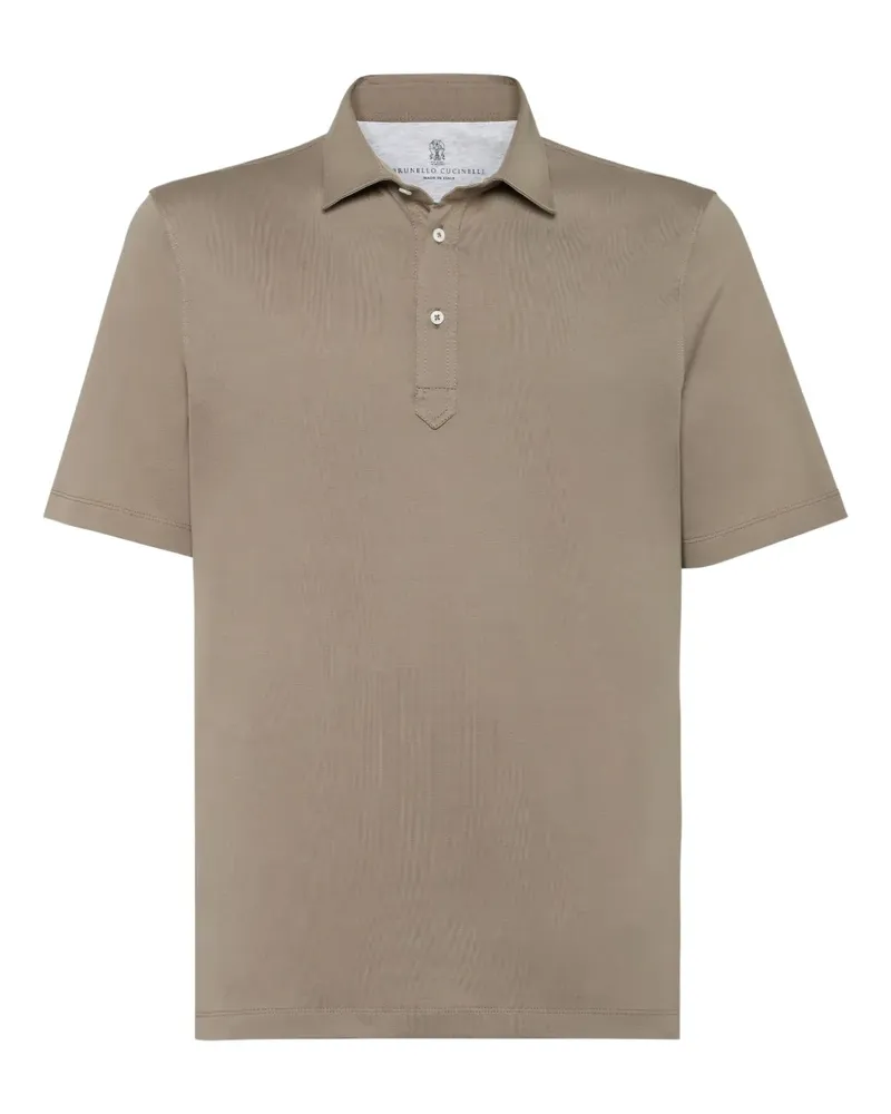 Brunello Cucinelli Klassisches Poloshirt - Grün Grün