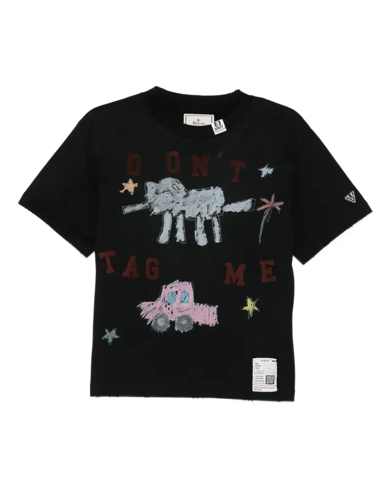MIHARAYASUHIRO T-Shirt mit grafischem Print - Schwarz Schwarz
