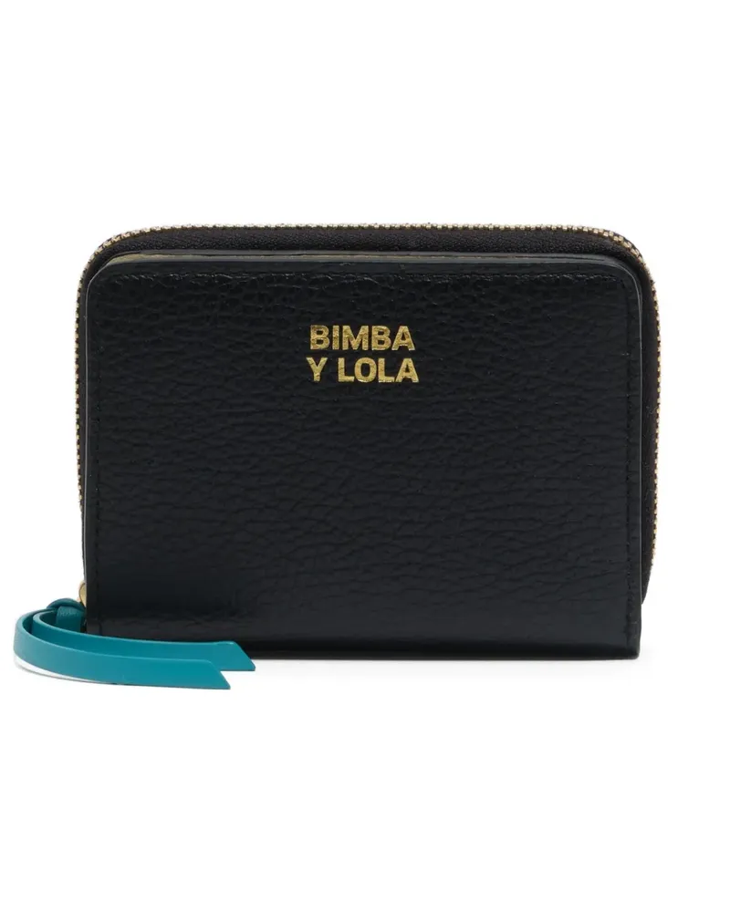 BIMBA Y LOLA zip-around leather wallet - Schwarz Schwarz