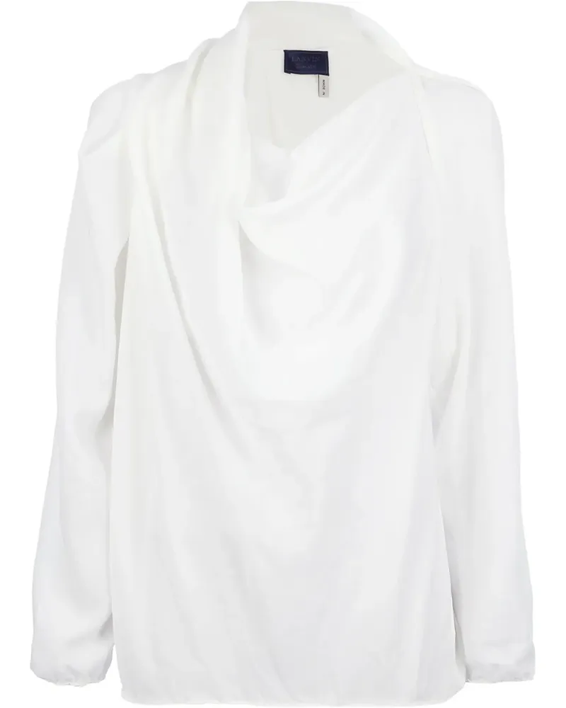 Lanvin Drapierte Bluse - Weiß Weiß