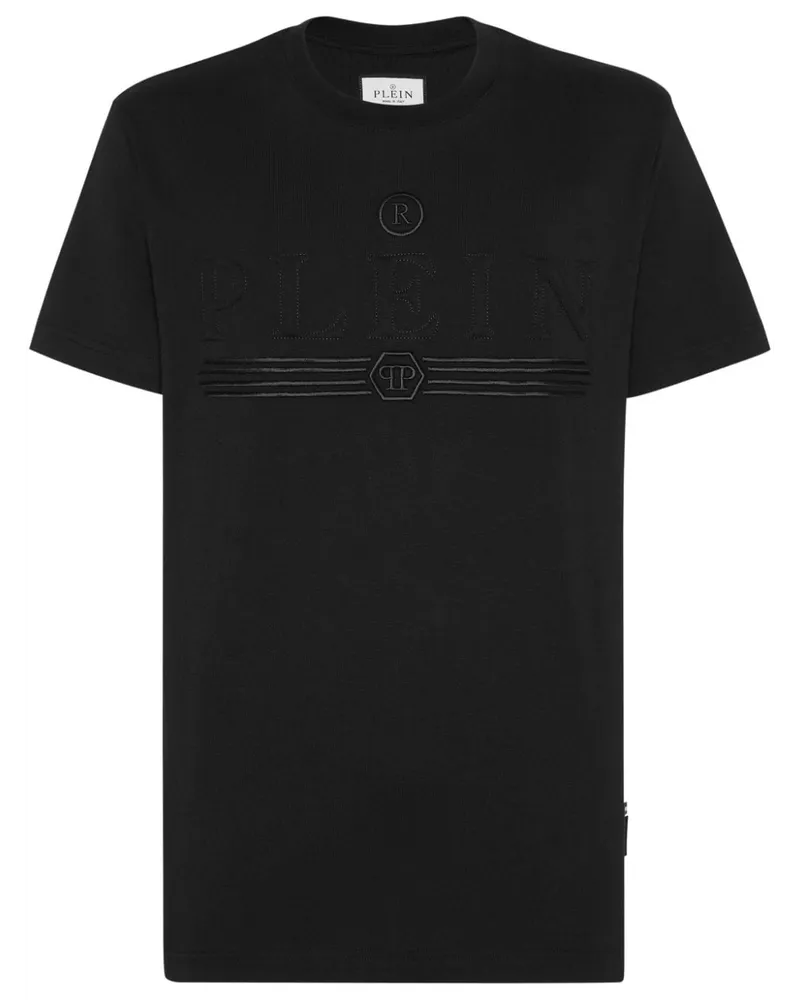 Philipp Plein T-Shirt mit Logo-Print - Schwarz Schwarz
