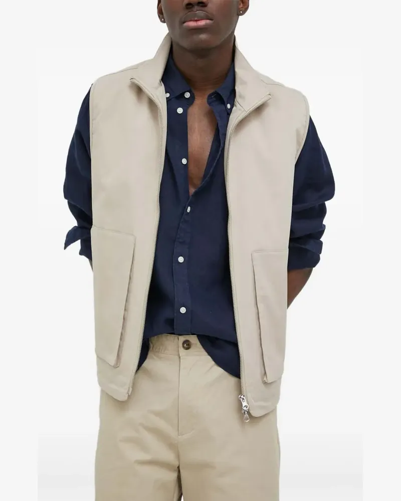 LES DEUX patch-pockets waistcoat - Nude Nude
