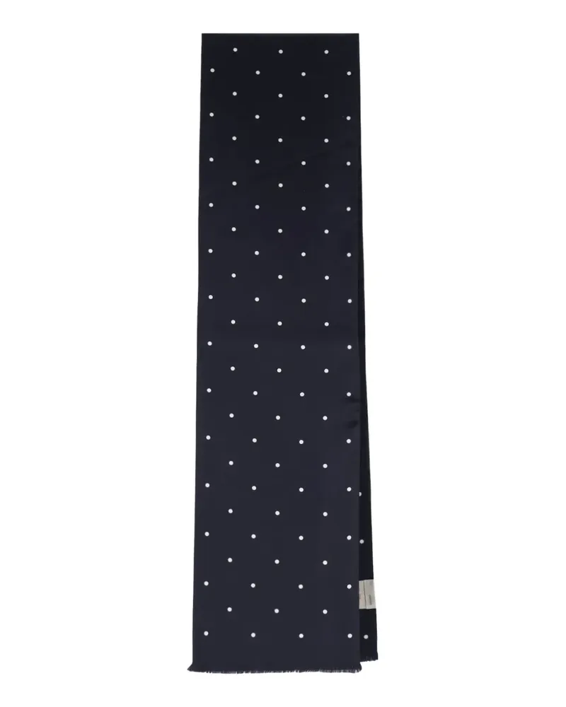 Destin Schal mit Polka Dots - Blau Blau