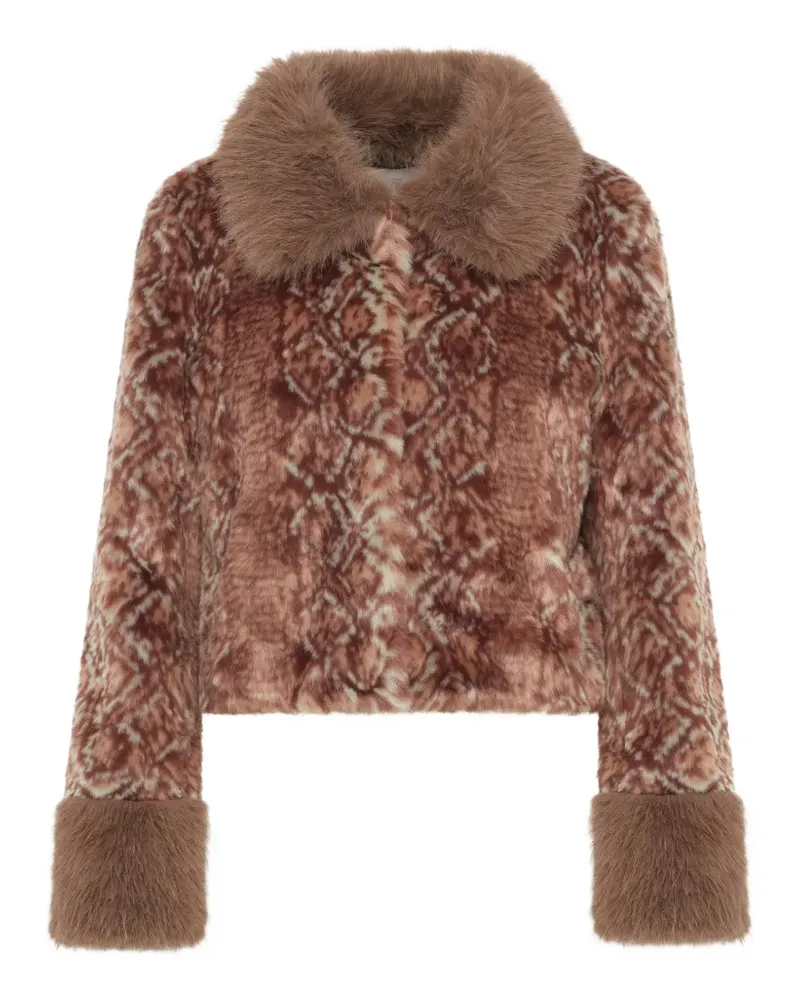 UNREAL FUR Tuareg Jacke aus Faux Fur - Braun Braun