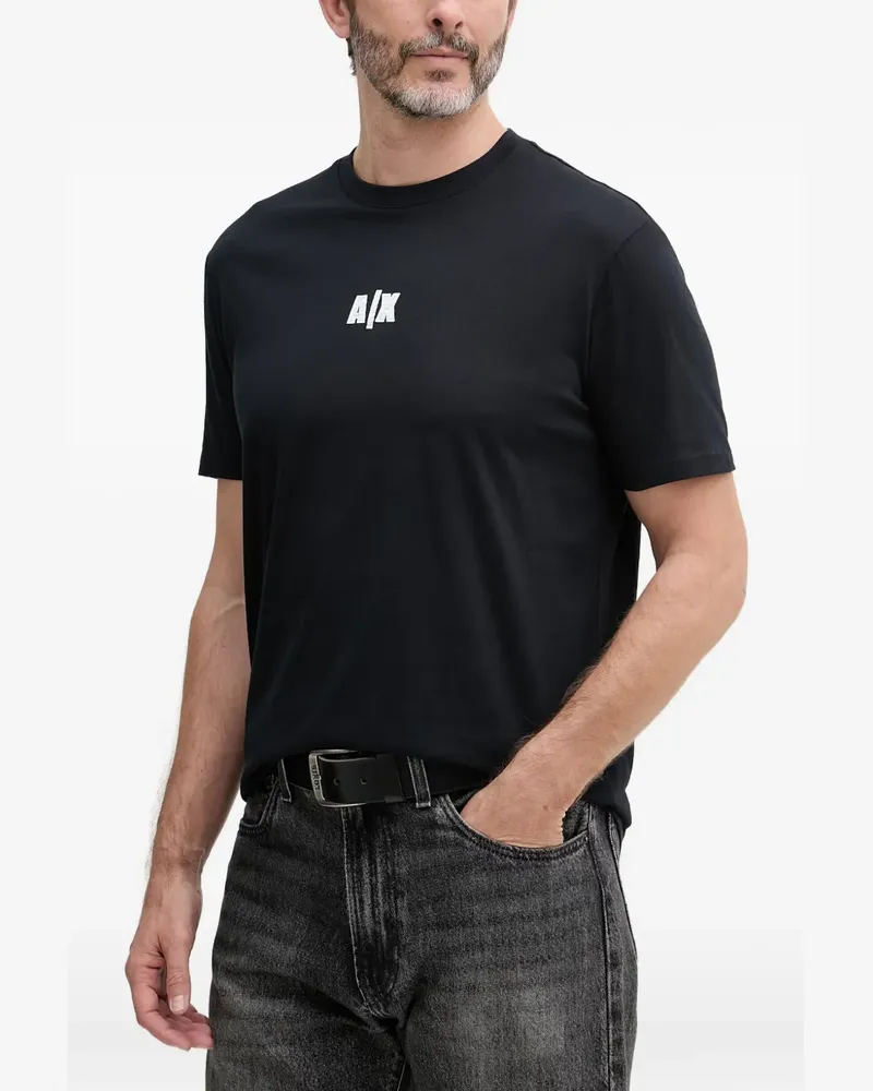 Armani Exchange logo-print T-shirt - Schwarz Schwarz