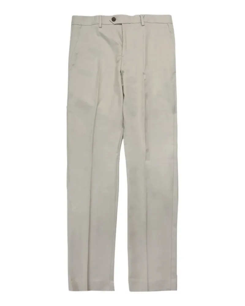 Selected pleated straight-leg trousers - Nude Nude