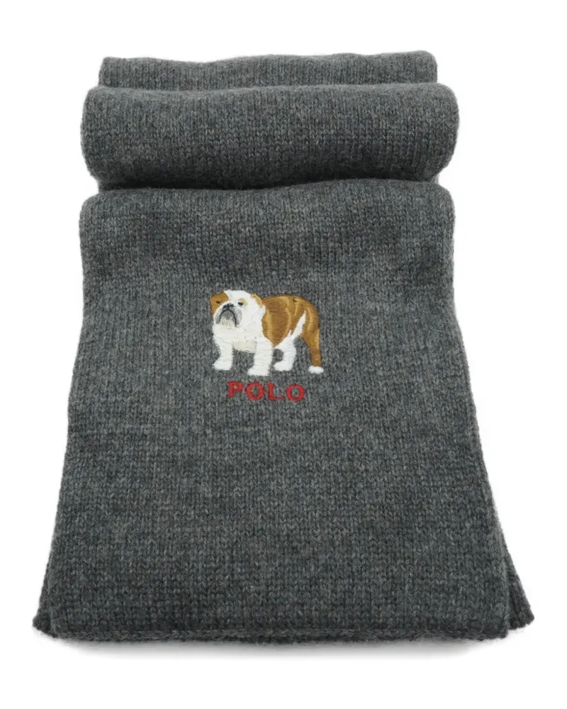 Ralph Lauren bulldog-detail scarf - Grau Grau