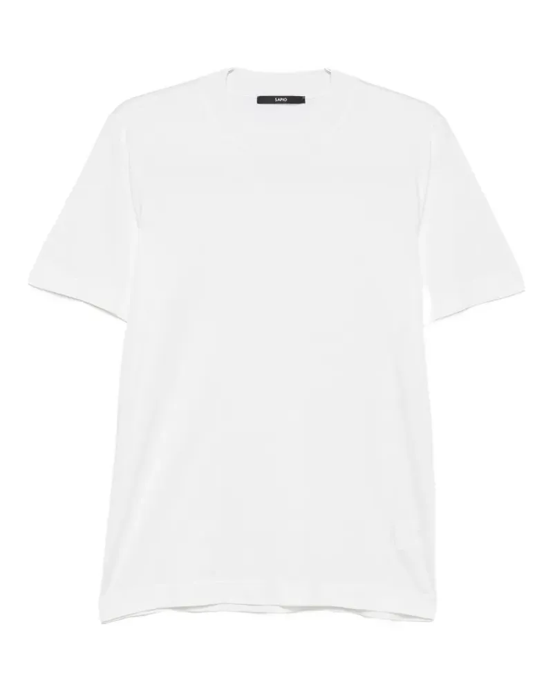 Sapio ribbed-trim T-shirt - Nude Nude