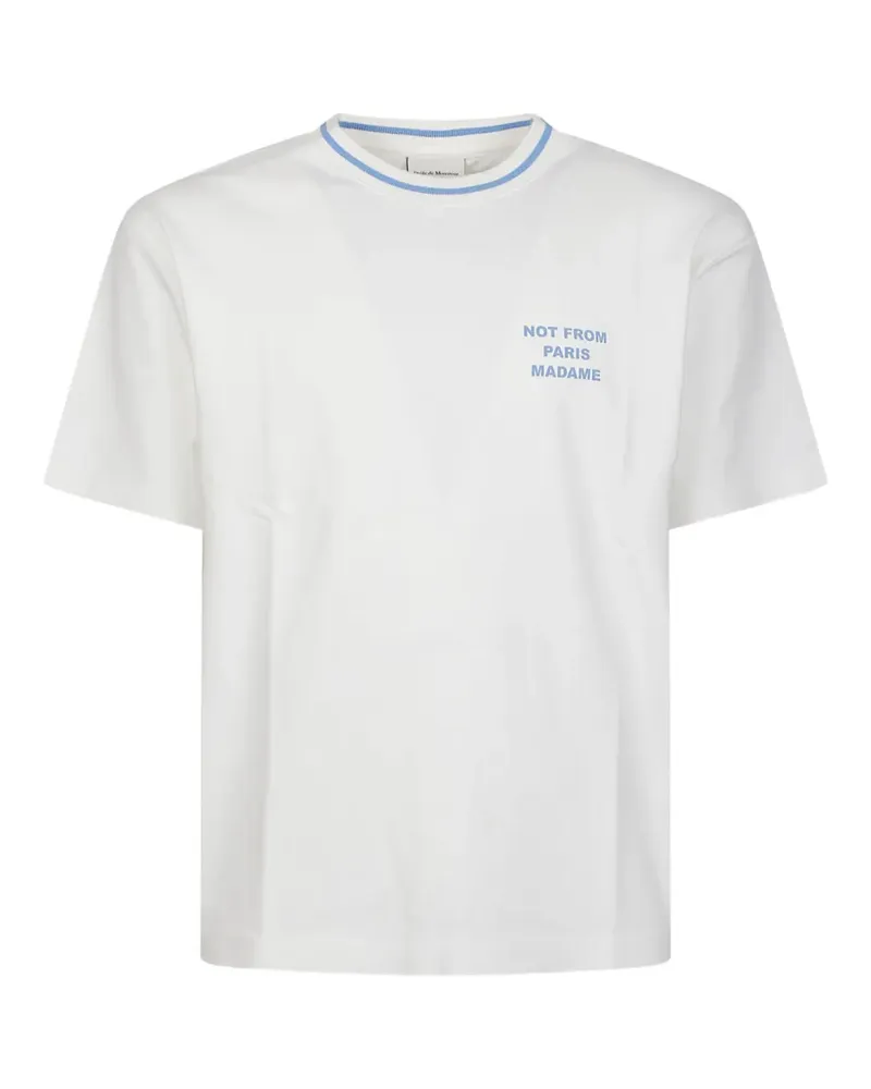 Drôle de Monsieur Sport slogan-print T-shirt - Weiß Weiß