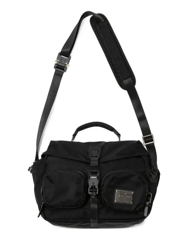 Makavelic Shift Schultertasche mit Schnallenverschluss - Schwarz Schwarz