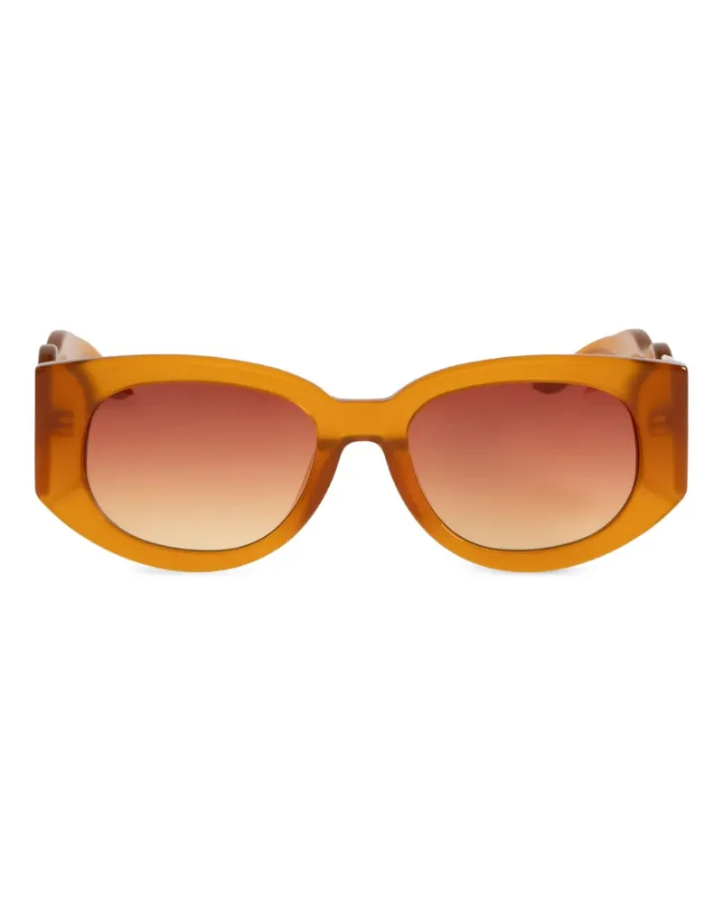 Casablanca Paris Sonnenbrille mit ovalem Gestell - Orange Orange
