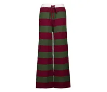 Gestreifte Hose - Rot