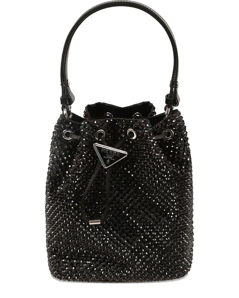 Prada embellished bucket bag - Schwarz Schwarz