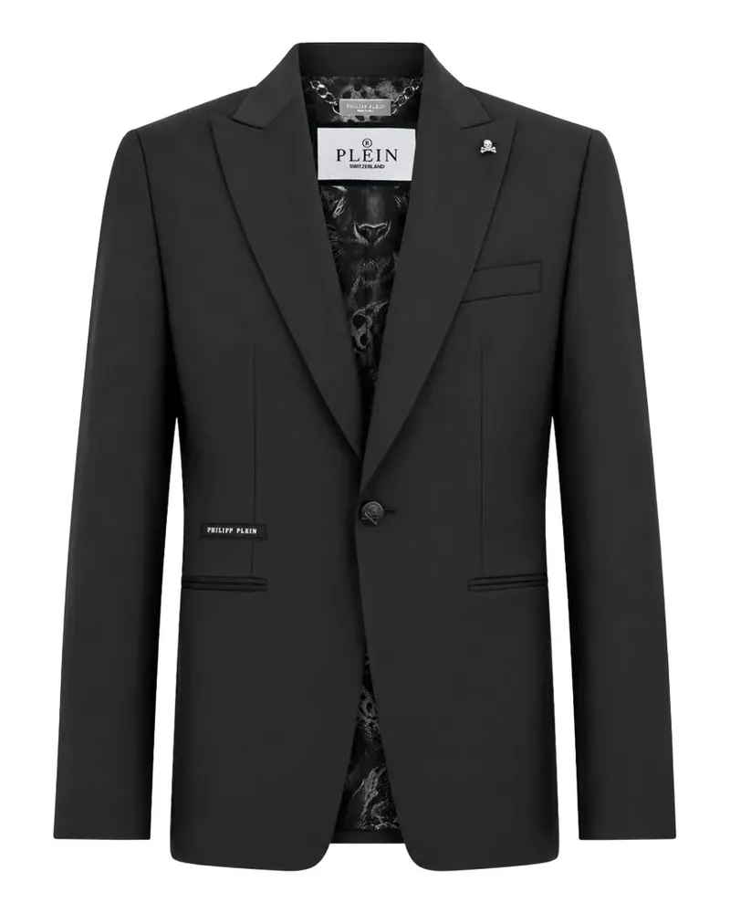 Philipp Plein Blazer mit steigendem Revers - Schwarz Schwarz