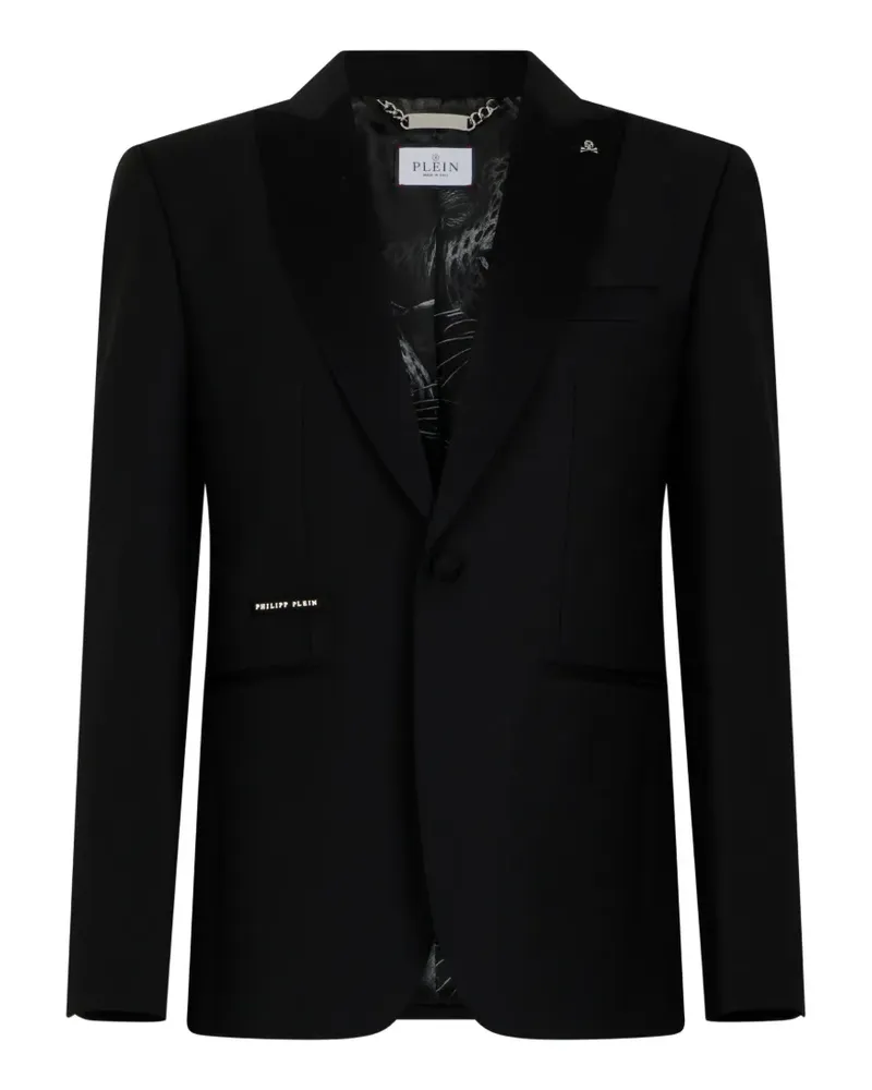 Philipp Plein Blazer mit steigendem Revers - Schwarz Schwarz