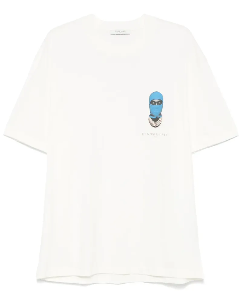 IH NOM UH NIT T-Shirt mit kleiner Maske - Weiß Weiß