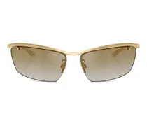 Sonnenbrille mit Shield-Gestell - Gelb