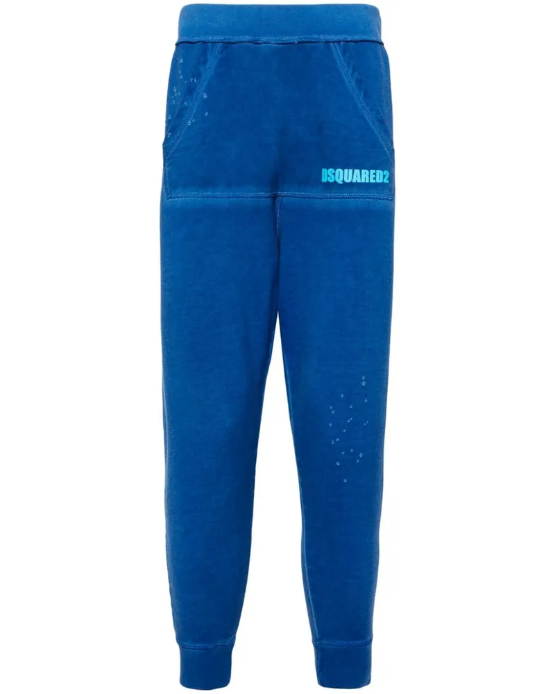 Dsquared2 Jogginghose mit Logo-Print - Blau Blau