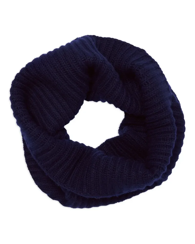Eric Bompard Gerippter Kaschmirschal - Blau Blau