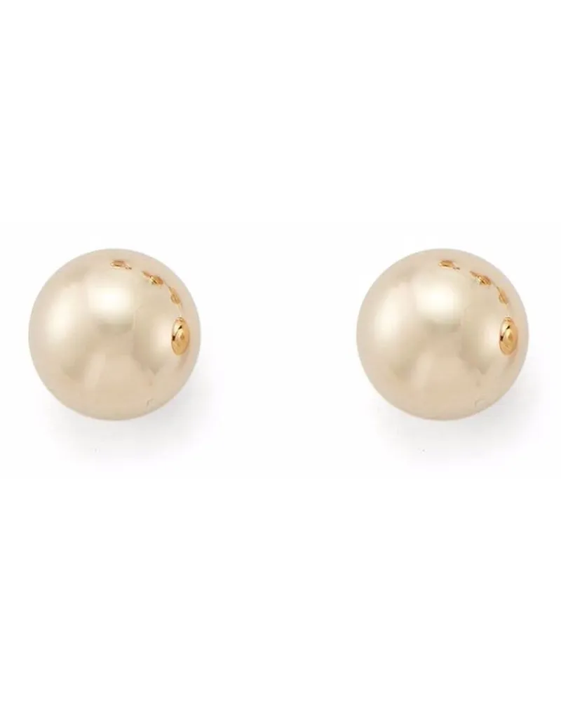 MATEO 14kt Gelbgoldohrstecker mit Opal Gold
