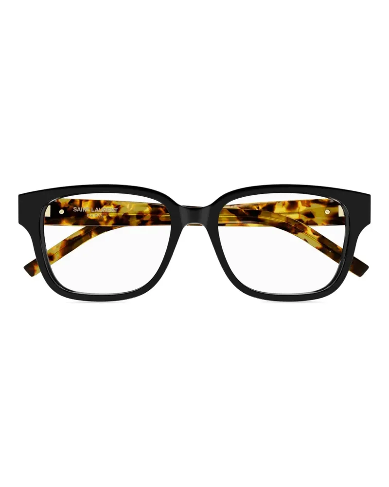 Saint Laurent Brille mit eckigem Gestell - Schwarz Schwarz