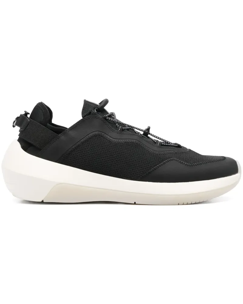 Emporio Armani Sneakers mit Netzeinsatz - Schwarz Schwarz