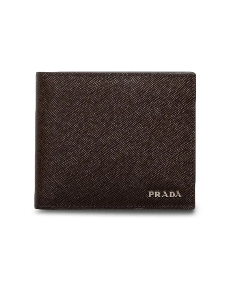Prada Portemonnaie aus Saffiano-Leder - Braun Braun