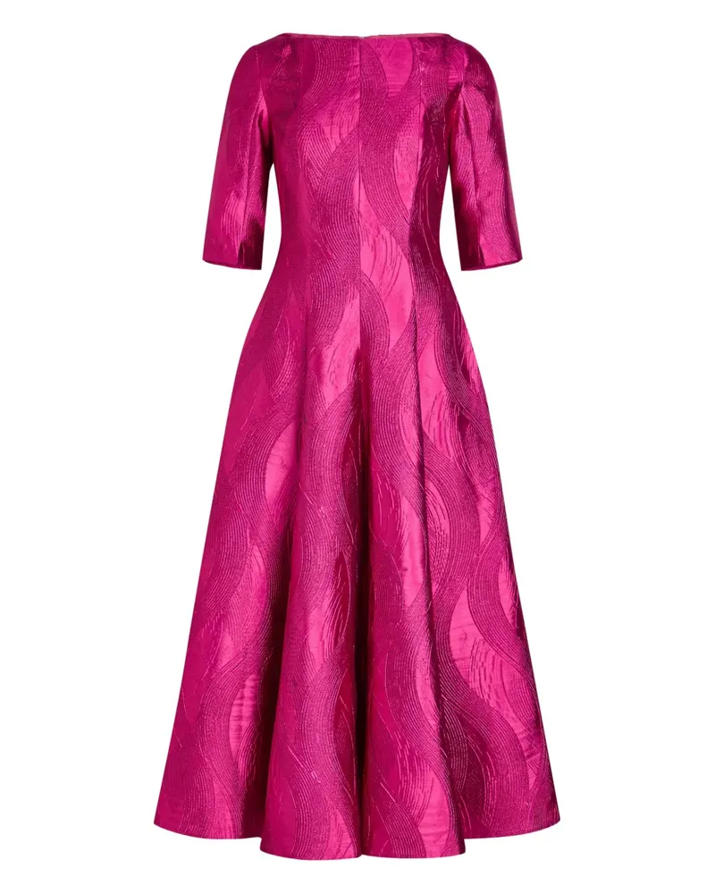 Talbot Runhof boat-neck midi dress - Rosa Rosa