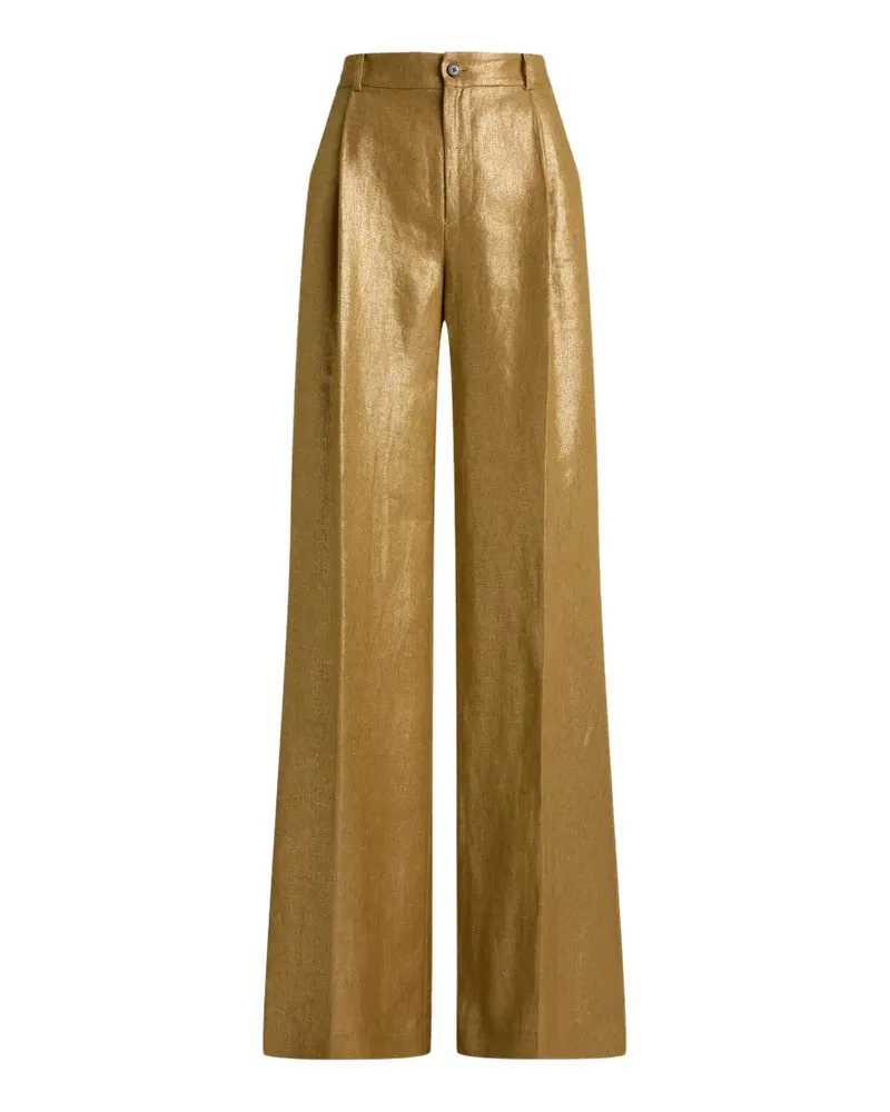 Ralph Lauren Palazzohose aus Leinen - Gold Gold