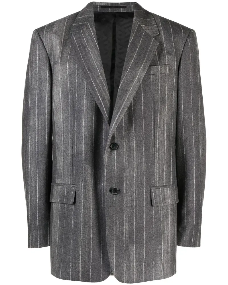 Versace Sakko mit Nadelstreifen - Grau Grau