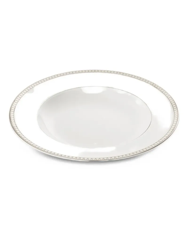 Christofle Malmaison rimmed soup plate - Weiß Weiß