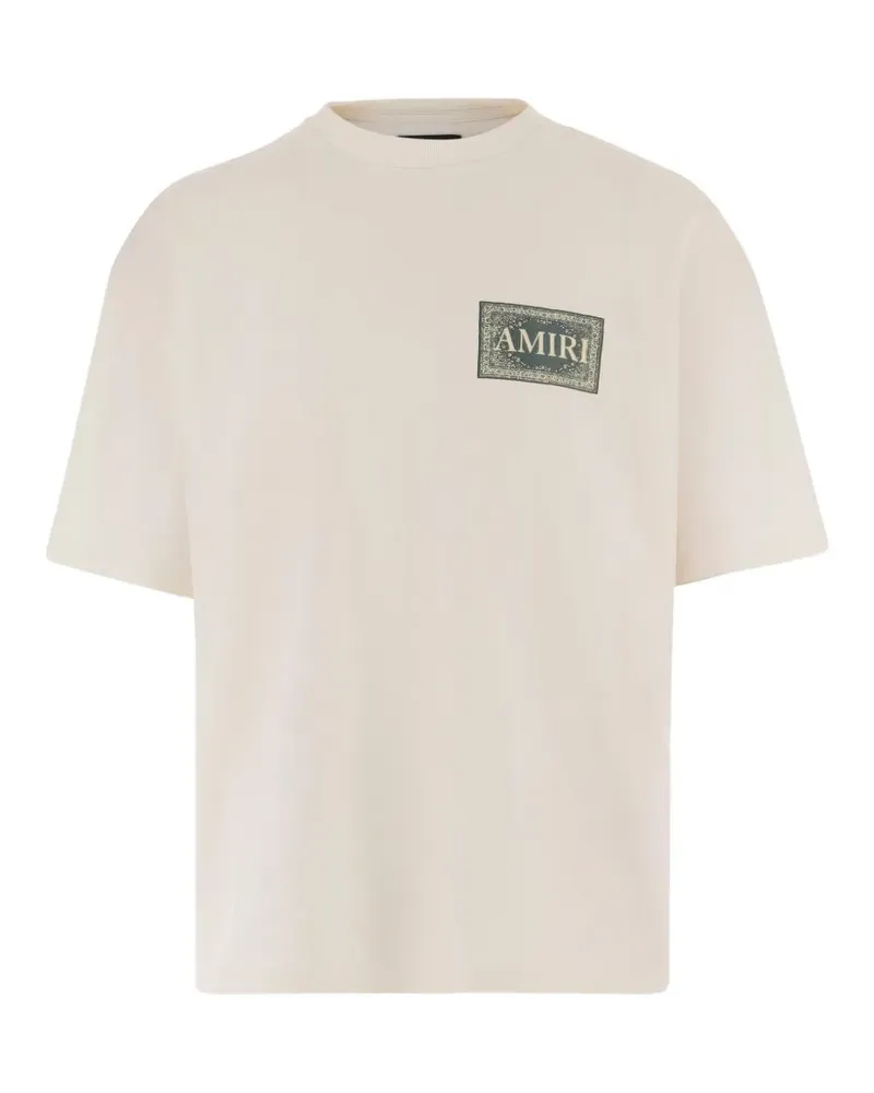 Amiri T-Shirt mit Logo-Print - Nude Nude