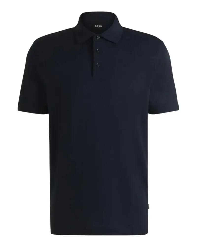 HUGO BOSS Kurzärmeliges Poloshirt - Blau Blau