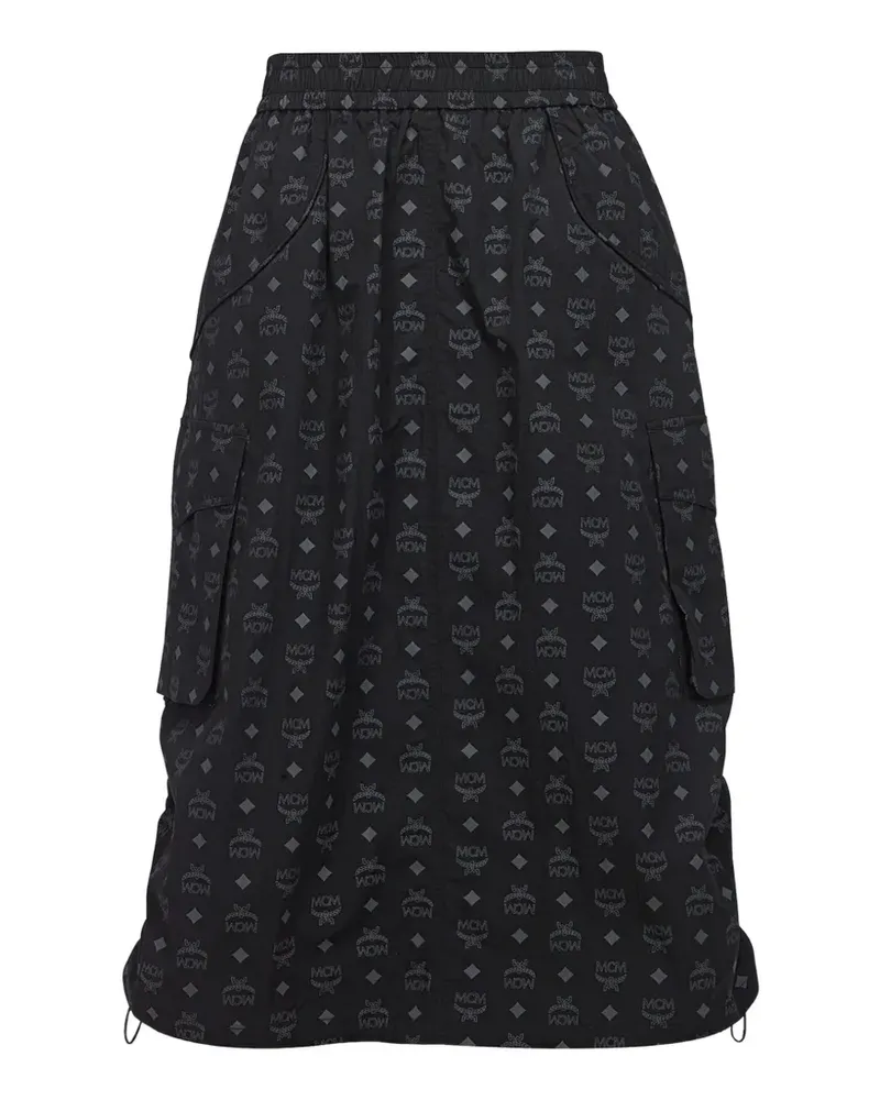 MCM monogram cargo skirt - Schwarz Schwarz
