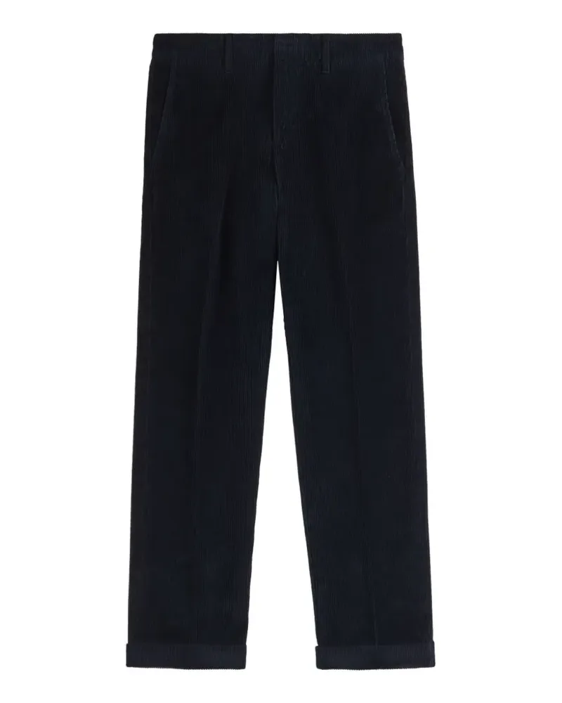 Fay Hose mit Cordstruktur - Blau Blau
