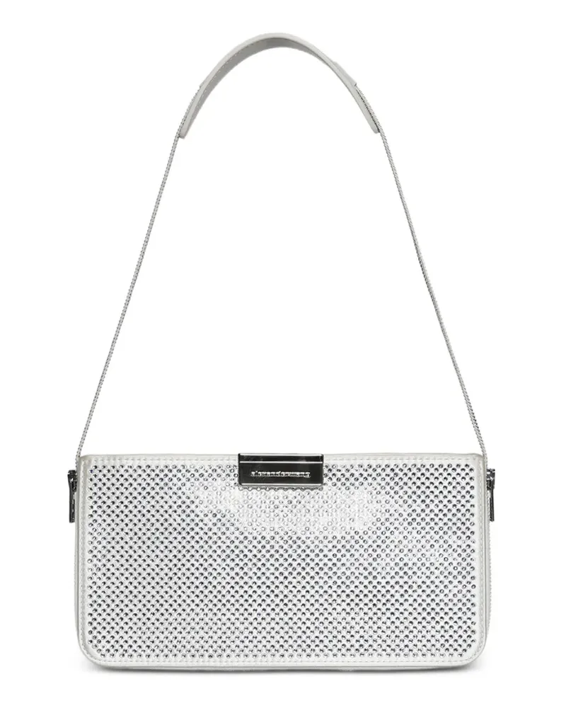 Alexander Wang Siren crystal-embellished shoulder bag - Silber Silber