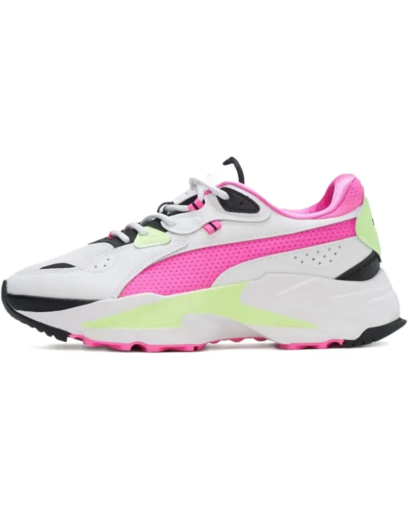 Puma Orkid Neon "White/Luminous Pink/Fuzzy Lime" Sneakers - Weiß Weiß