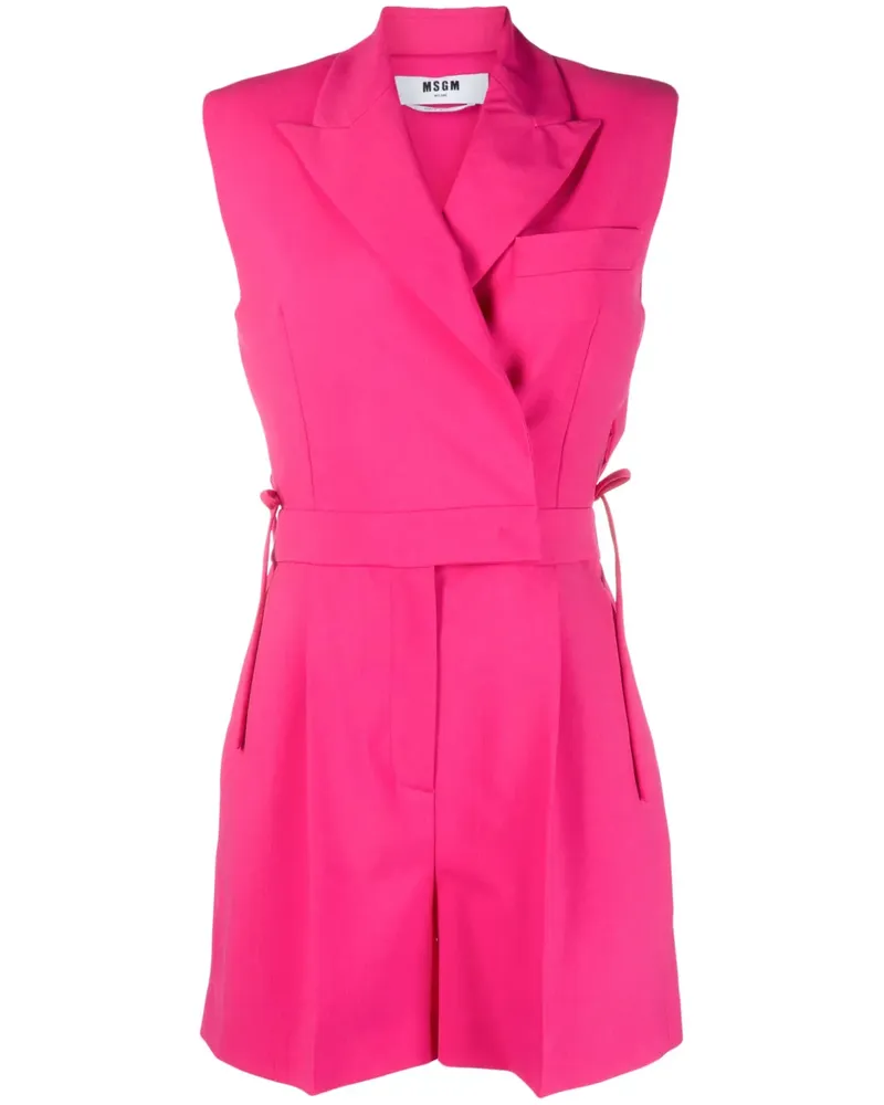 MSGM Ärmelloser Playsuit - Rosa Rosa