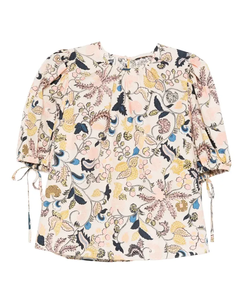 Ulla Johnson T-Shirt mit Blumen-Print - Nude Nude