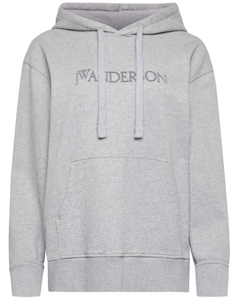 J.W.Anderson Hoodie mit Logo-Stickerei - Grau Grau