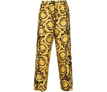 Barocco silk pajama bottoms - Gelb
