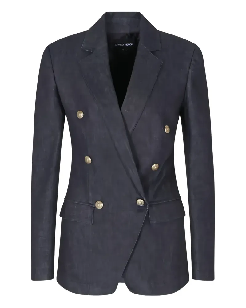 Giorgio Armani double-breasted blazer - Blau Blau