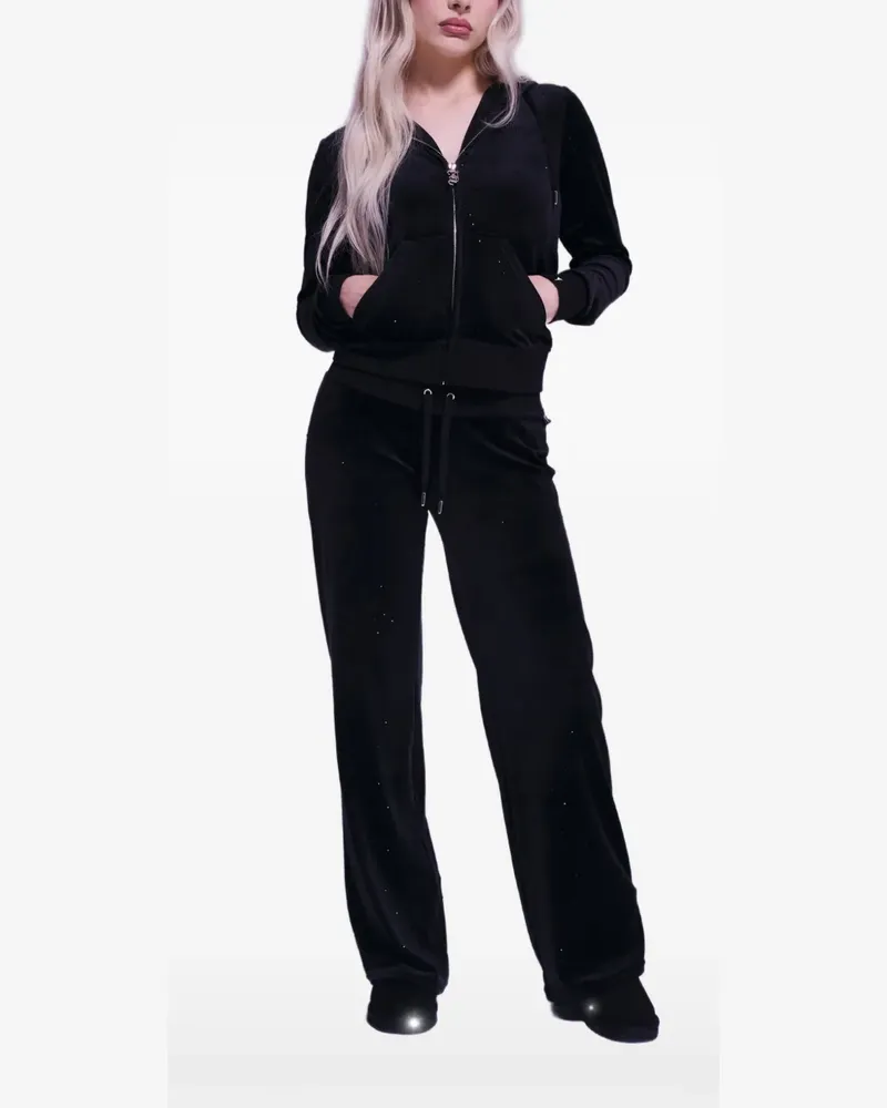 Juicy Couture x Disney Hoodie mit Rautenverzierung - Schwarz Schwarz