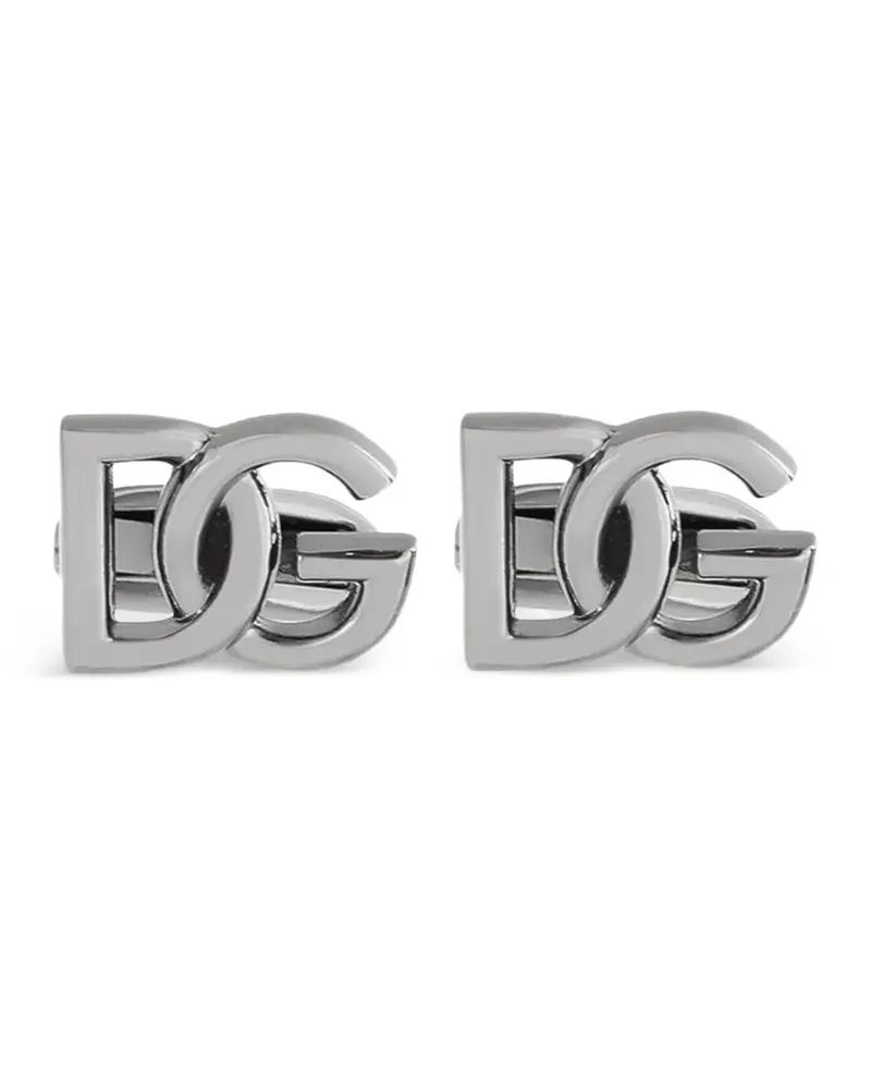 Dolce & Gabbana Manschettenknöpfe mit DG - Silber Silber