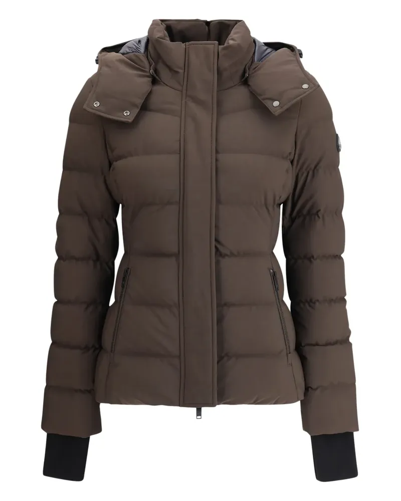 Moose Knuckles Gesteppte Betta Kapuzenjacke - Braun Braun