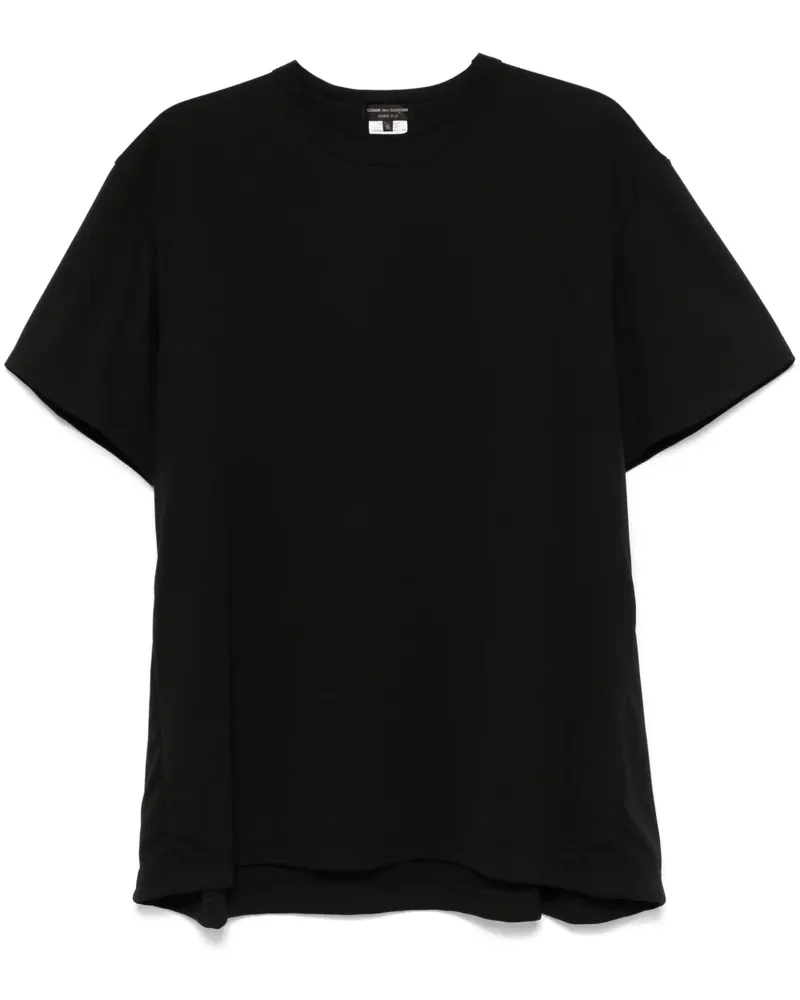 Comme des Garçons T-Shirt mit Mesh-Einsätzen - Schwarz Schwarz