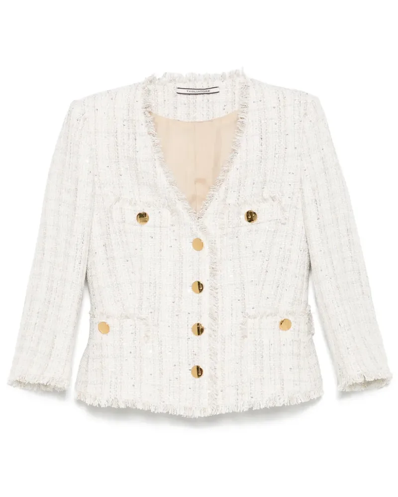 Tagliatore Dharma Tweed-Jacke - Nude Nude
