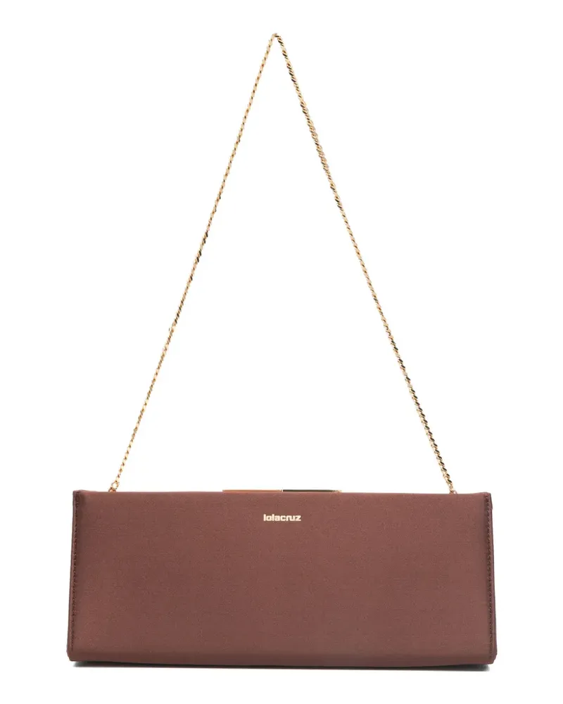 Lola Cruz Écla chain-strap clutch bag - Braun Braun