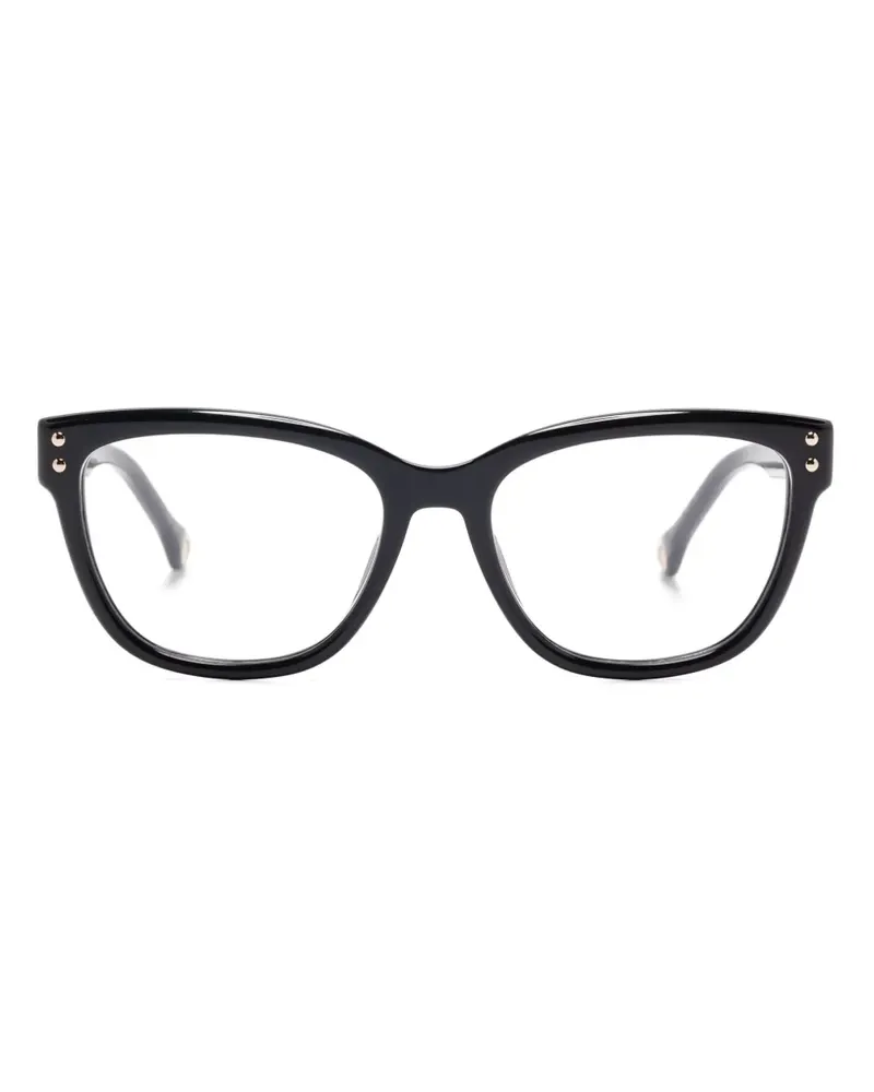 Carolina Herrera New York Brille mit eckigem Gestell - Schwarz Schwarz