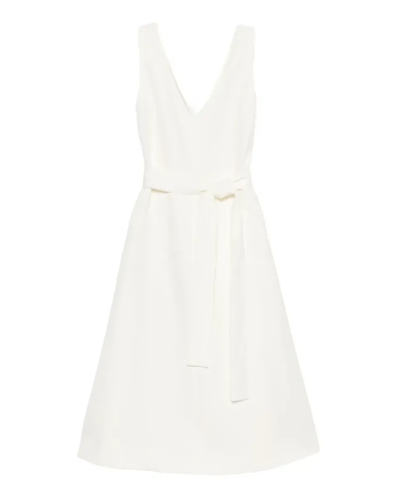 P.A.R.O.S.H. P.A.R.O H. Midkleid mit Gürtel - Weiß Weiß